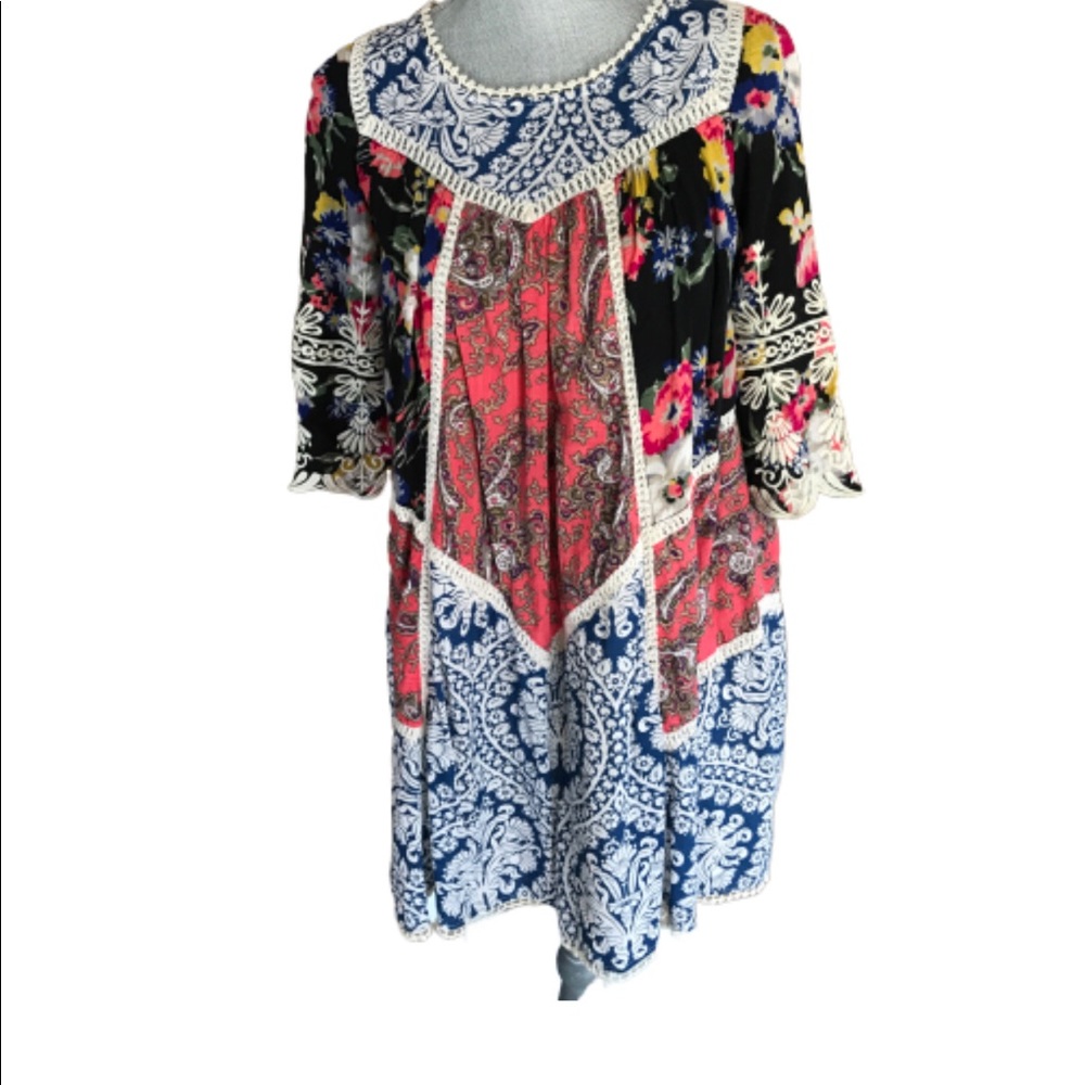 Anthropologie Inez Swing Dress Vanessa Virginia 0 - Picture 2 of 8
